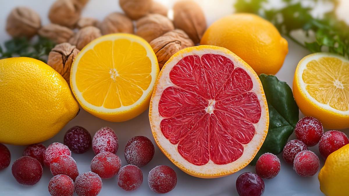 Variété d'aliments antioxydants