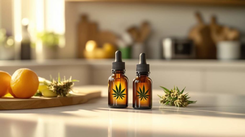 Huiles de CBD pour une préparation culinaire