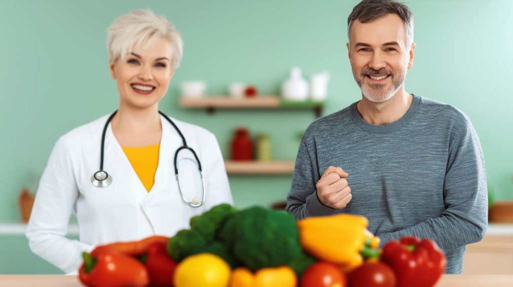 Homme qui a maigri grâce à une nutritionniste